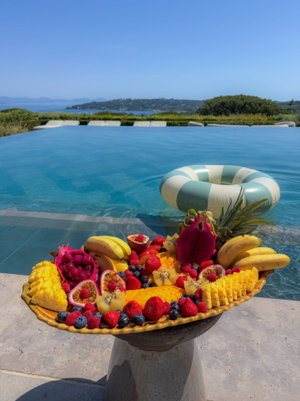 terrasse avec vue sur mer et espace detente